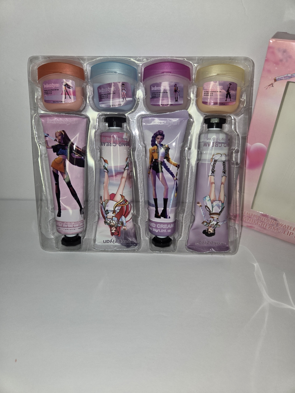 Hand Cream & Lip Balm Set - Lavender Pink Scented - Unbranded